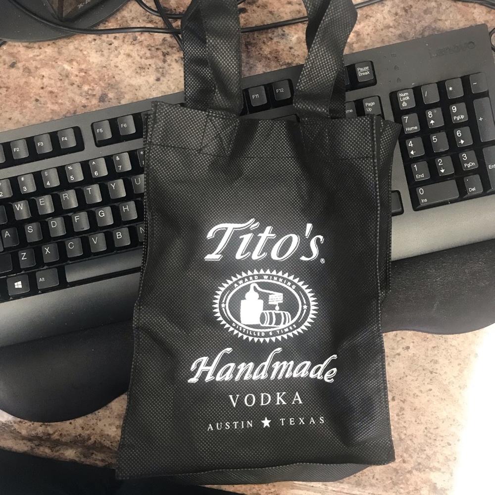Black Tito’s Handmade Vodka Bag